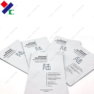 Non Dust Custom Printed Three Side Seal Pouch Aluminum Foil Mask Packaging