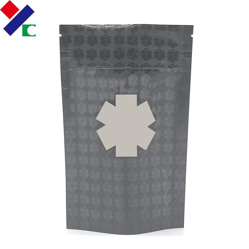 Oxygen Proof  500g Matt Stand Up Zipper Bags With Window